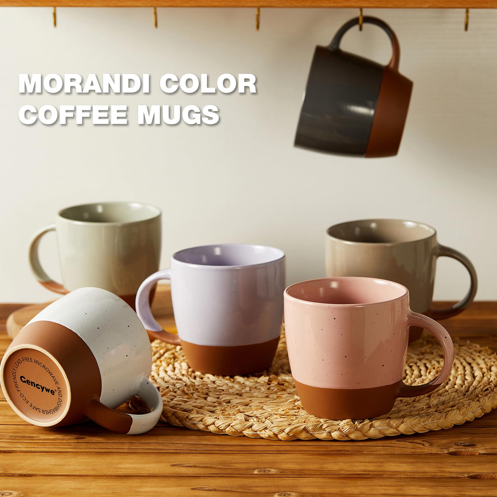 Gencywe Morandi mug showcases lead-free glaze and sturdy porcelain for daily use
