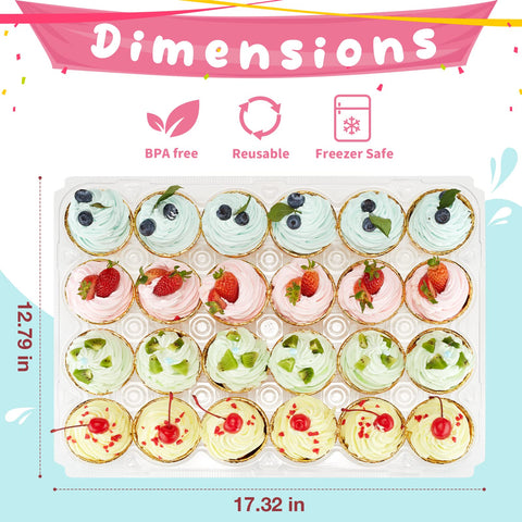 Gencywe stackable design saves space on dessert displays.