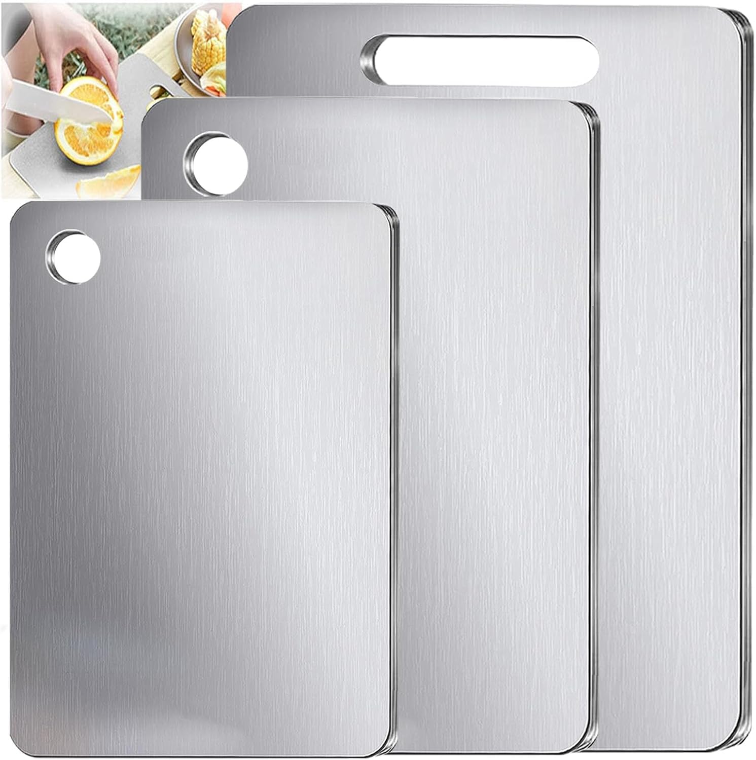 Generic 100% pure titanium cutting board M size for compact prep and daily tasks.
