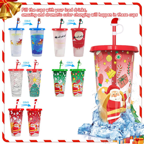 Generic 24oz color-changing tumbler ideal for iced coffee and soda