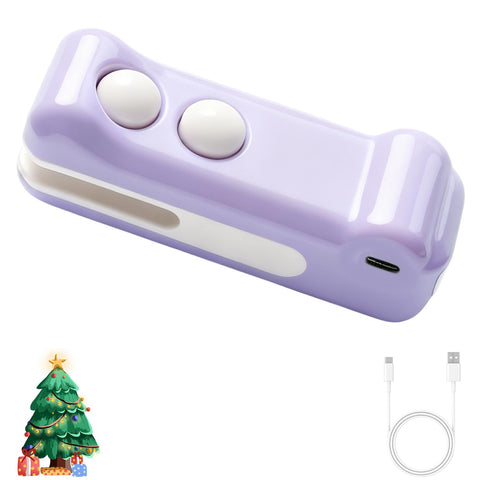 Generic 2in1 mini bag sealer with crocodile design seals bags securely for fresh snacks.