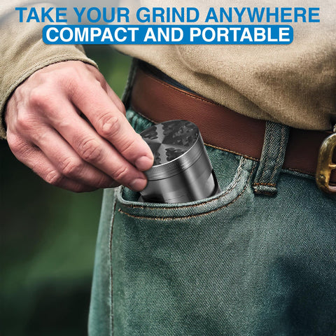 Generic 4-Piece Spice Grinder backpack-friendly design for camping trips