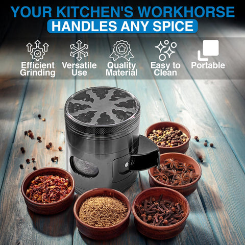 Generic 4-Piece Spice Grinder with diamond teeth delivers smooth, consistent grinding