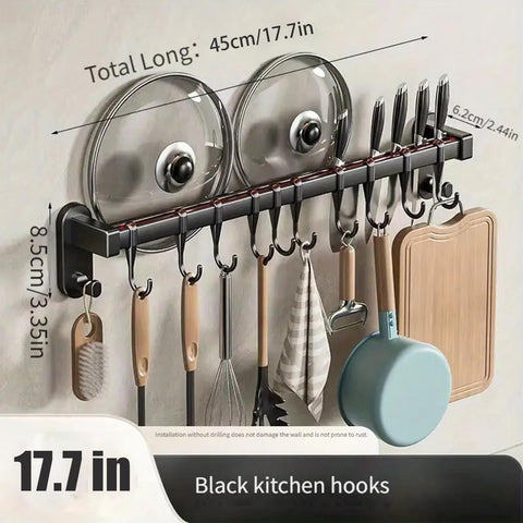 Generic AmoiChic durable metal rail withstands daily kitchen use.