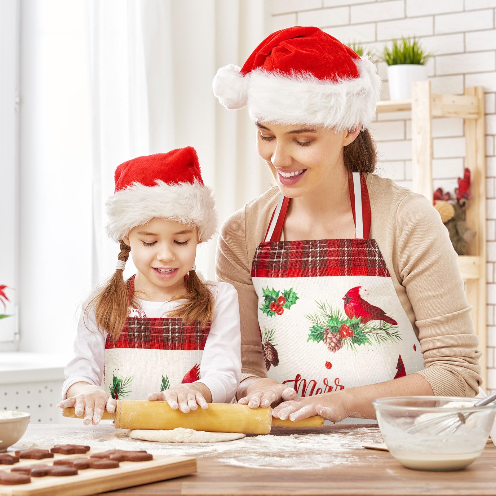 Generic Cardinal Apron soft flax-cotton fabric for comfortable everyday use.