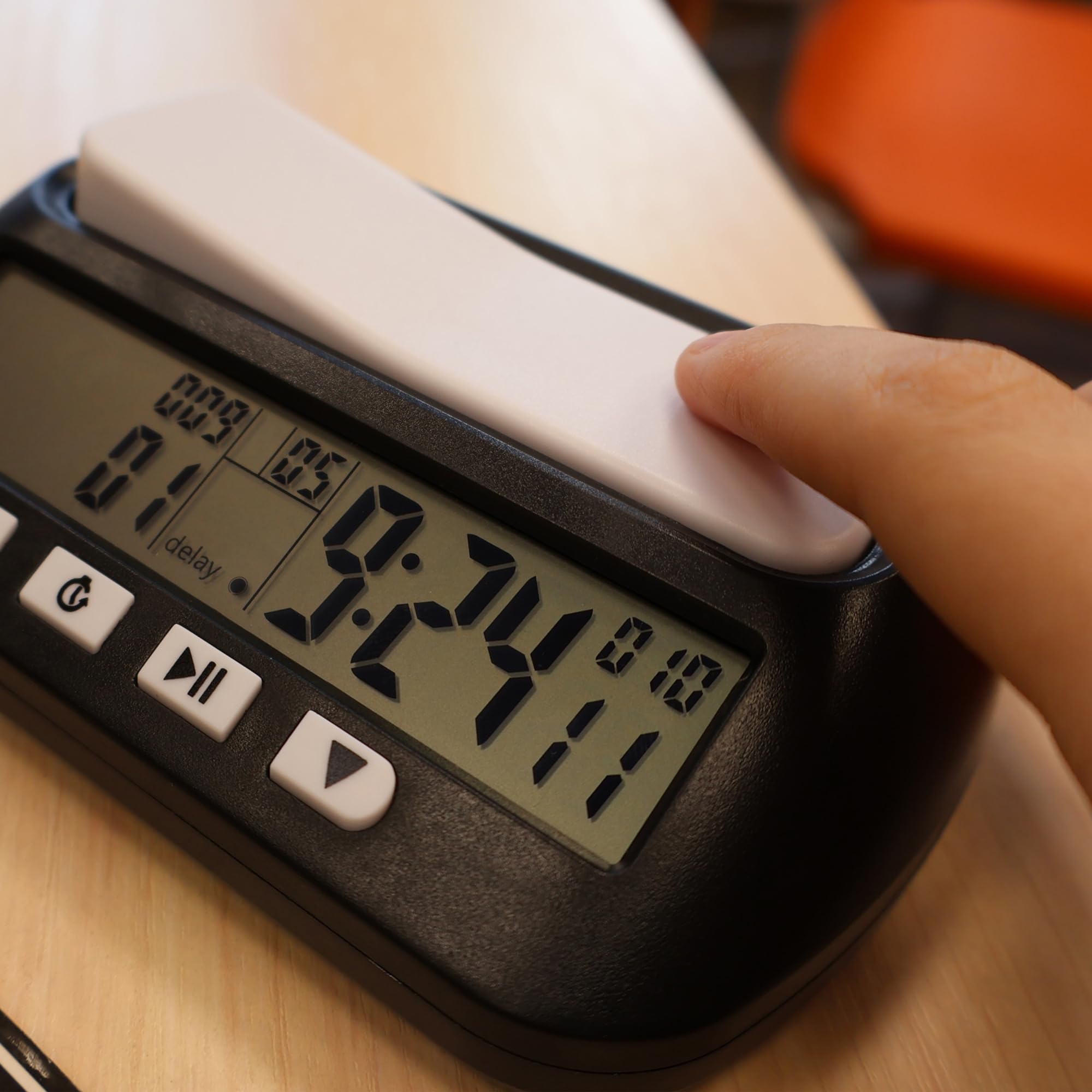 Generic Multifunctional Chess Clock bottom switch for easy power and sound control.