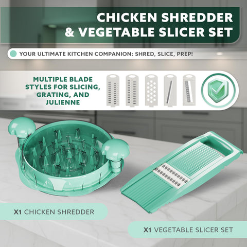 Generic Chicken Shredder Twist Large Set anti-slip base keeps it steady
