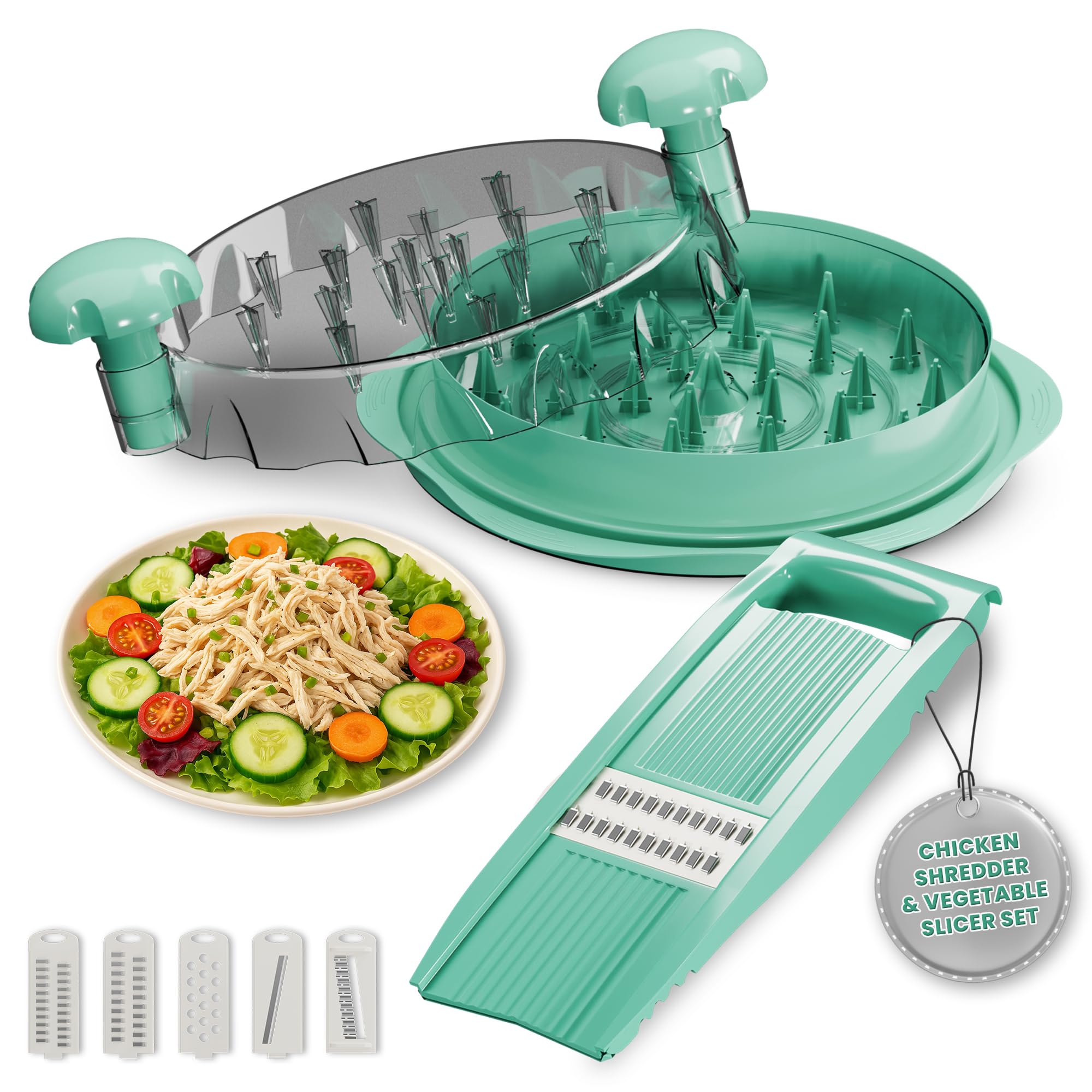 Generic Chicken Shredder Twist Large Set base for stable shredding and safety