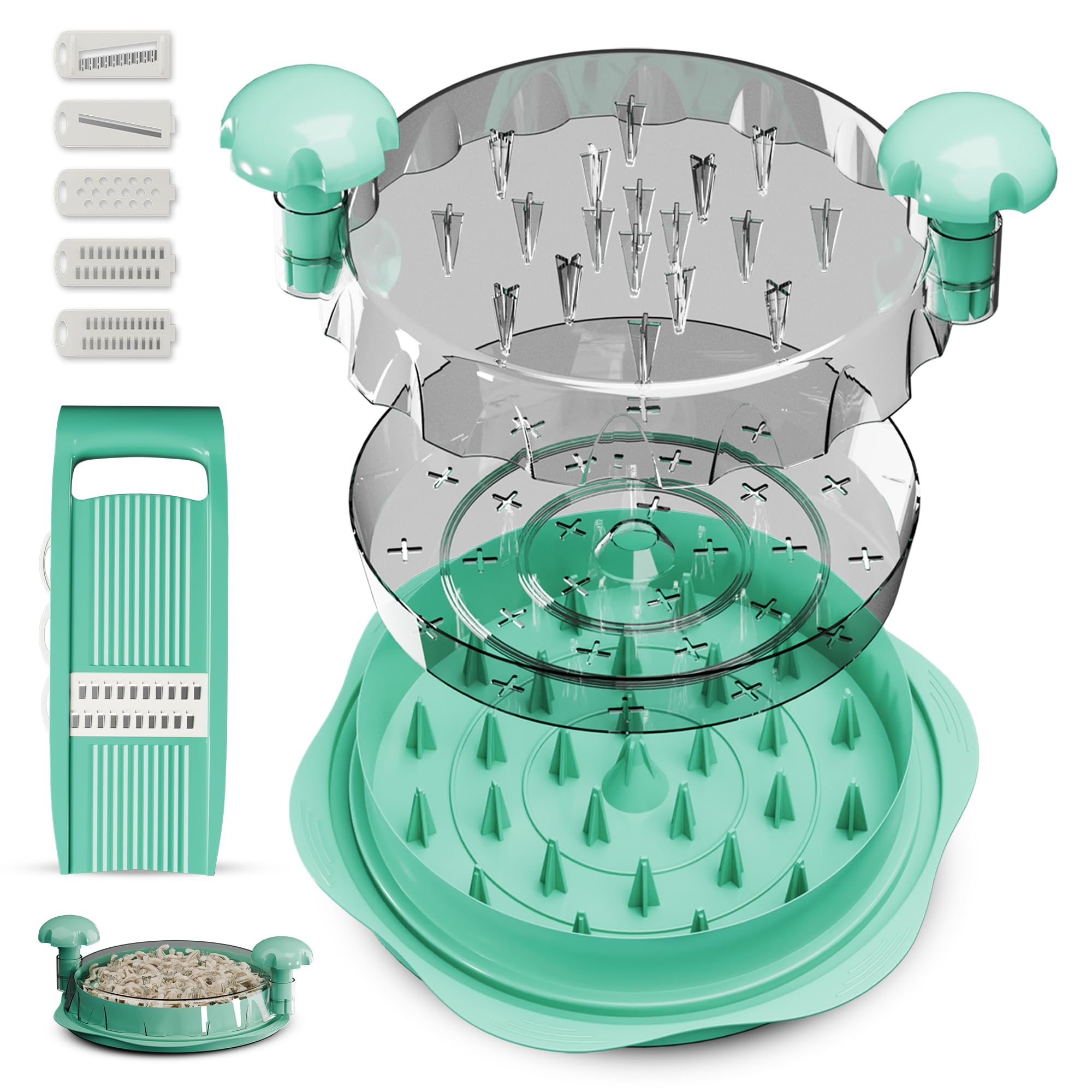 Generic Chicken Shredder Twist Large Set bulk meal prep ready design
