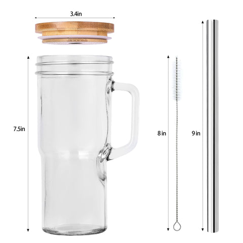 Generic cleaning brushes for glass cups help maintain clarity.