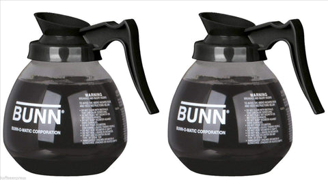 Generic coffee pot decanters in black finish for office coffee service