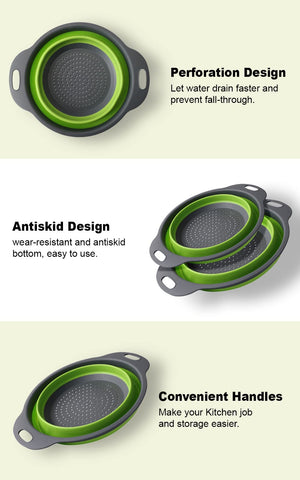 Generic collapsible measuring spoons 8pc for precise ingredient measuring.