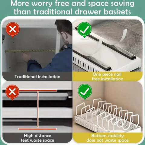 Generic complete set includes two racks to maximize kitchen storage.
