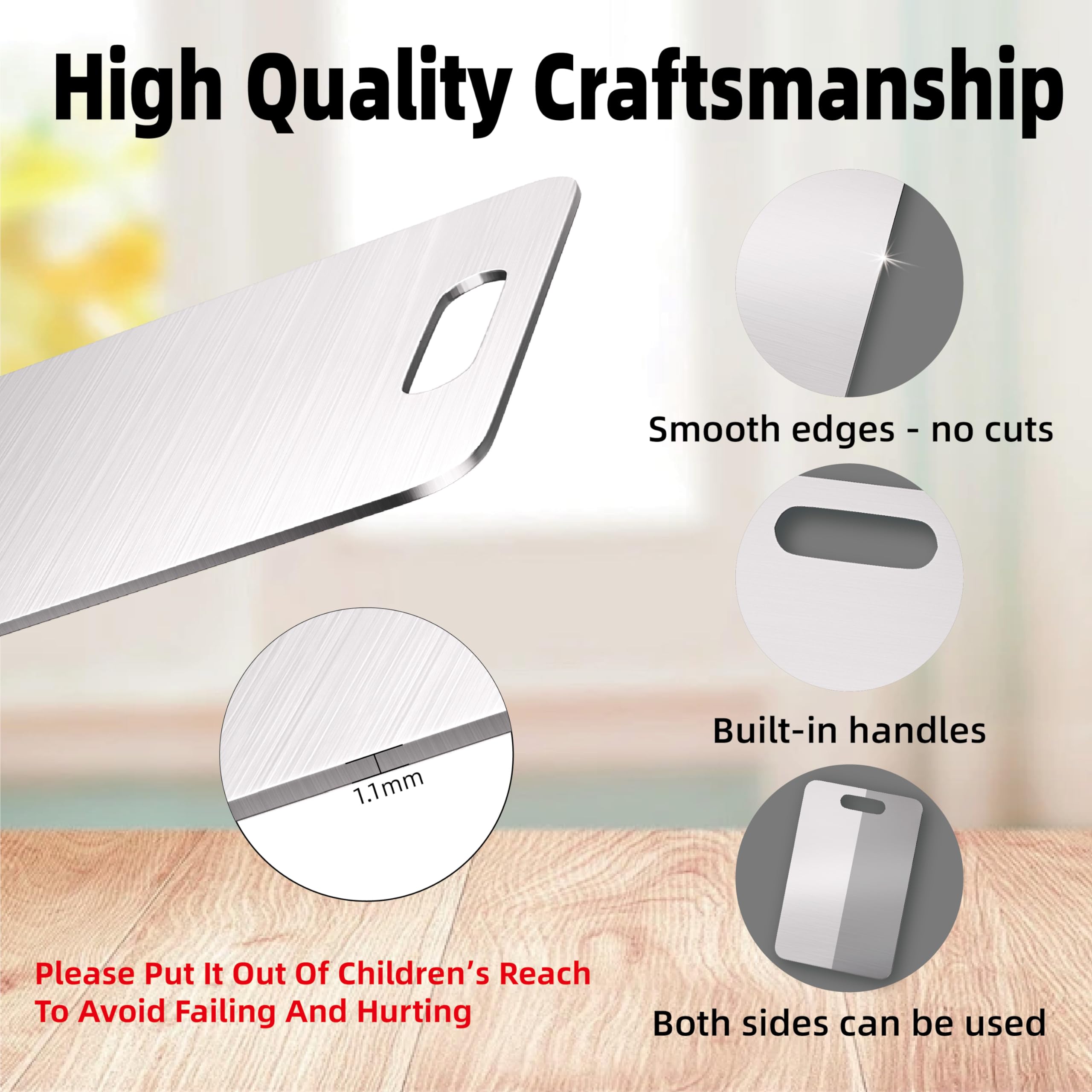 Generic cutting board reversible design doubles usable surface for proteins and produce