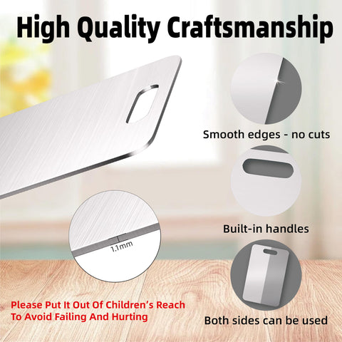 Generic cutting board reversible design doubles usable surface for proteins and produce