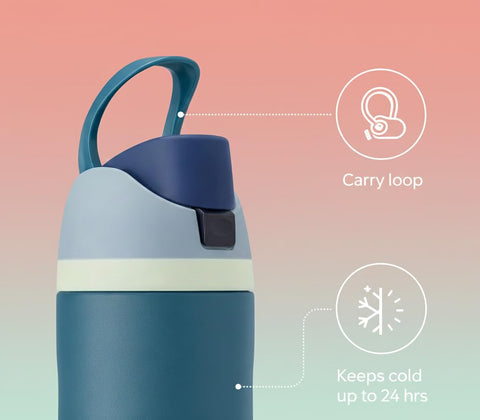 Generic denim blue exterior sweat-proof design for comfortable handling.