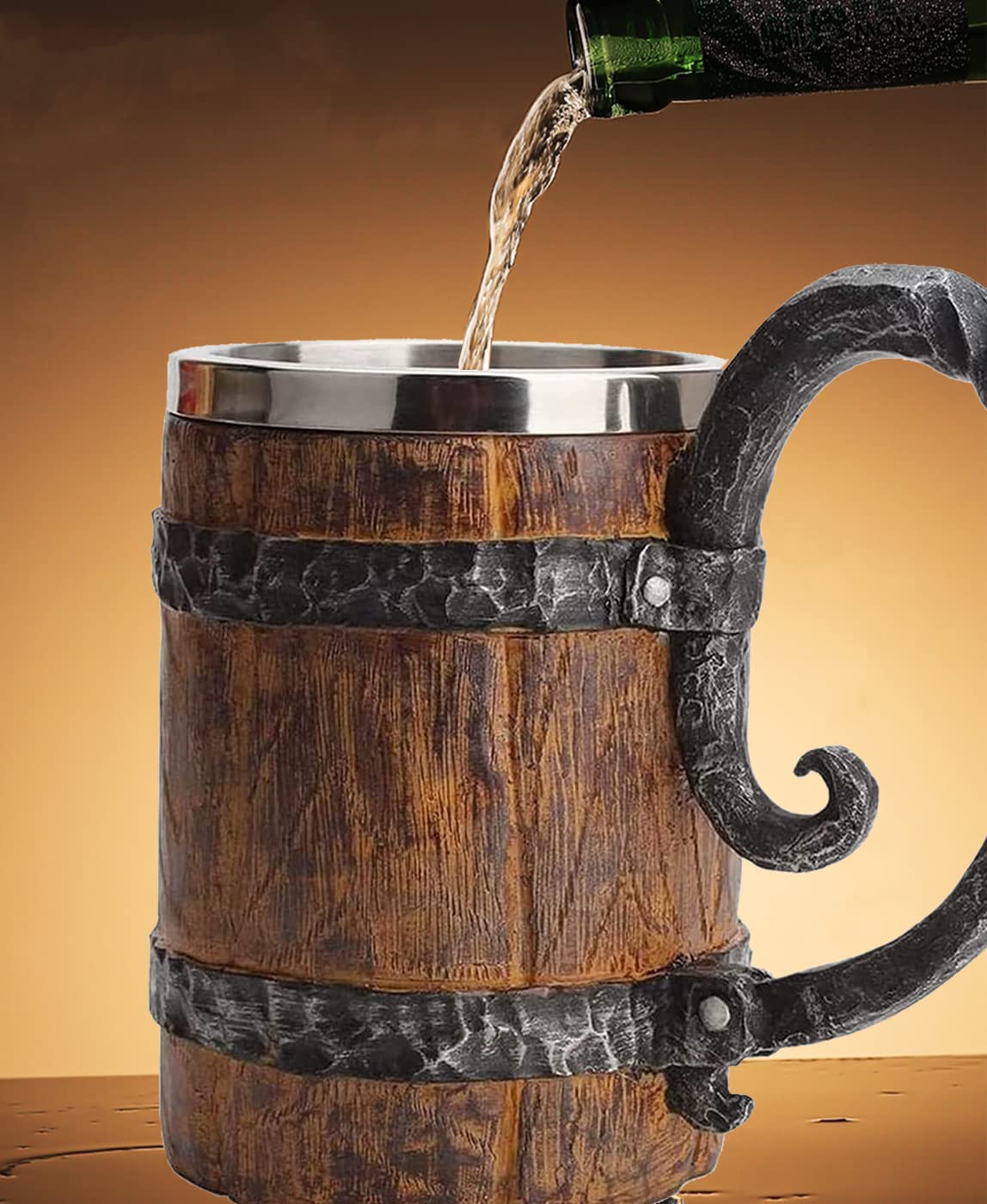 Generic dishwasher-safe beer mug for quick cleaning after meals or parties.