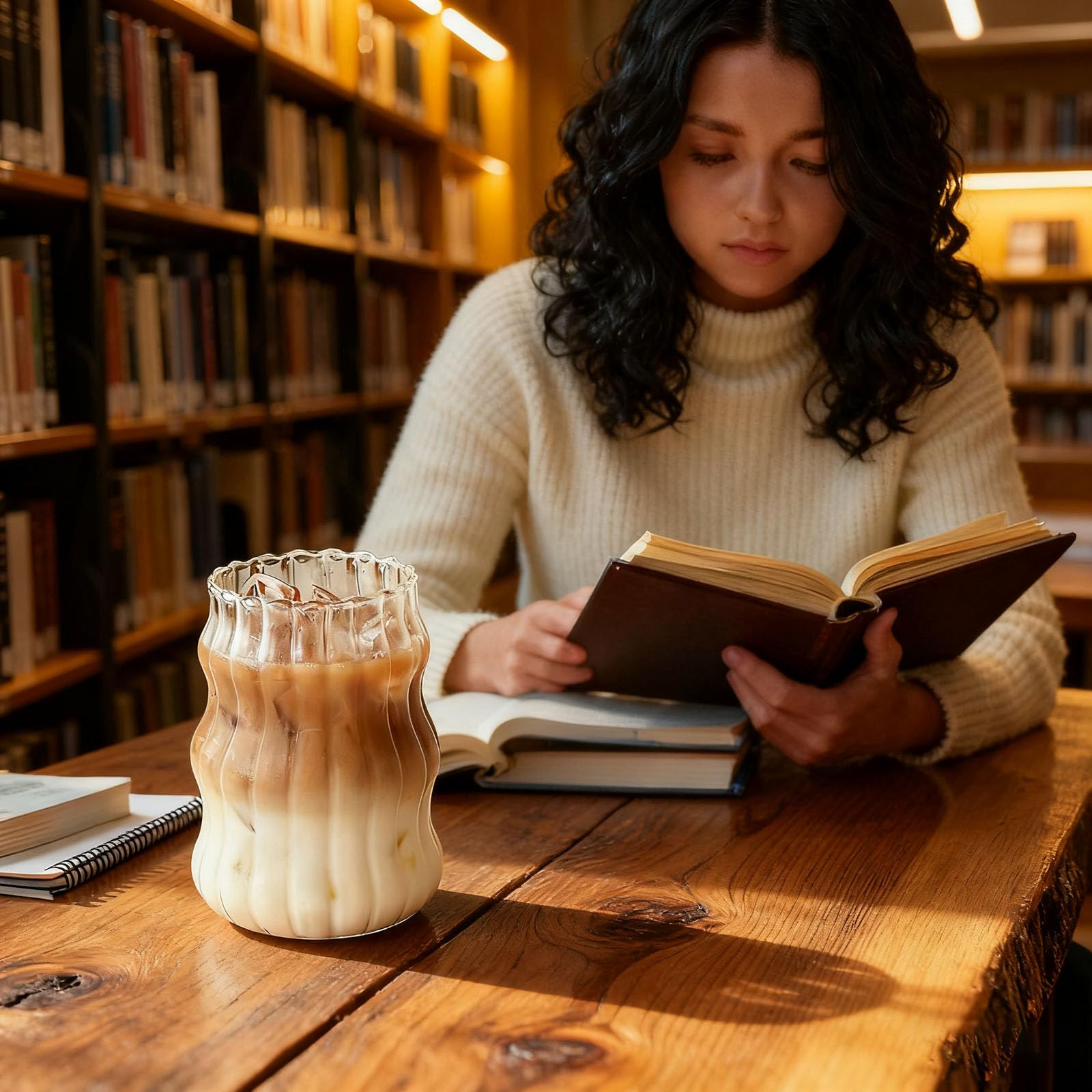 Generic easy clean glass cup suitable for hand washing or dishwasher.