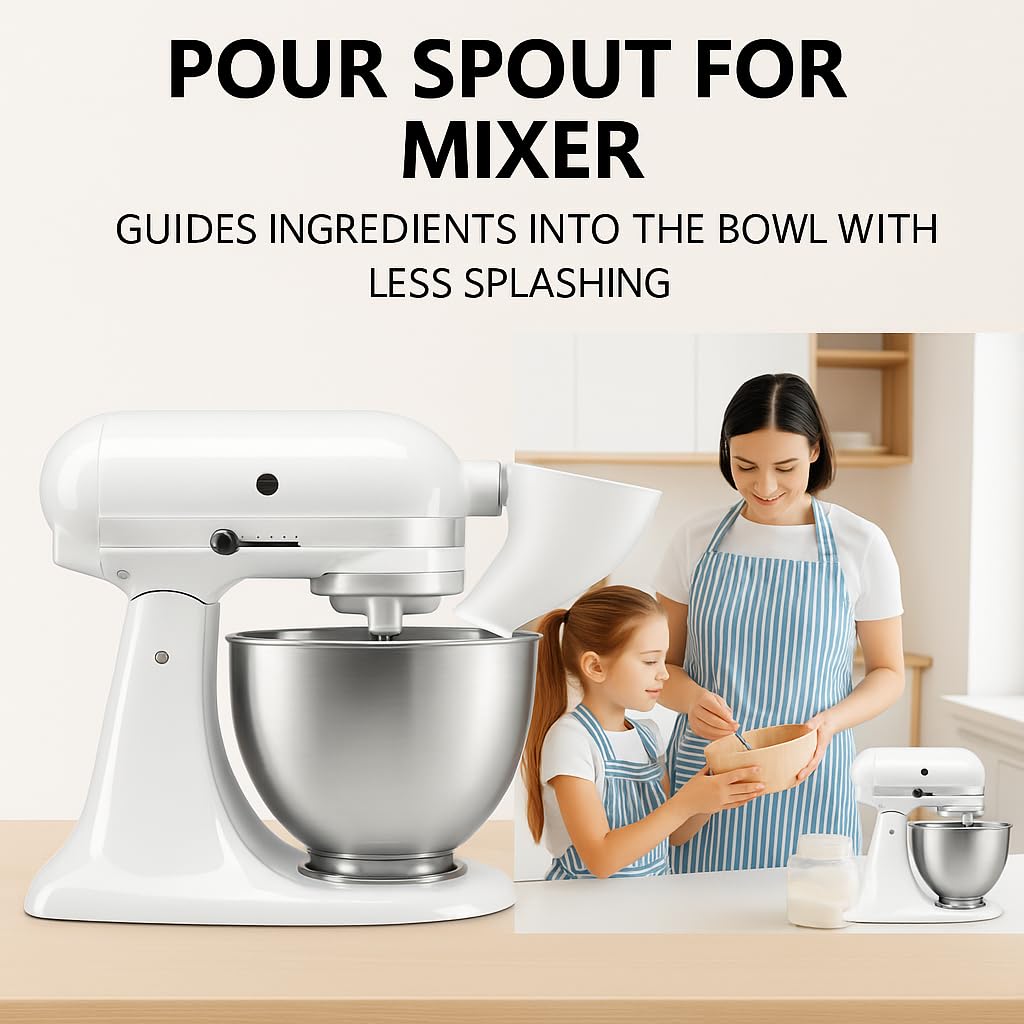 Generic flour funnel features anti-drip design for mess-free baking routines.