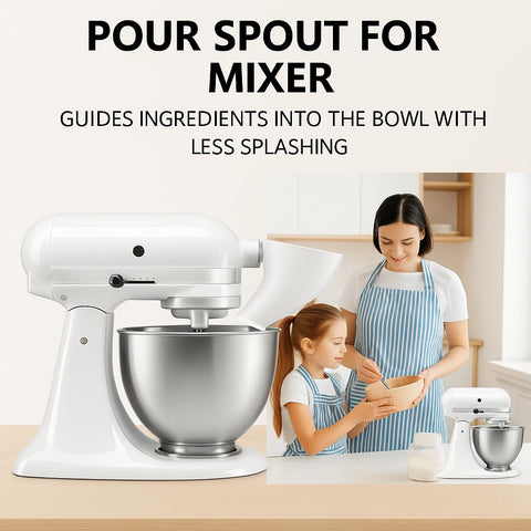 Generic flour funnel features anti-drip design for mess-free baking routines.