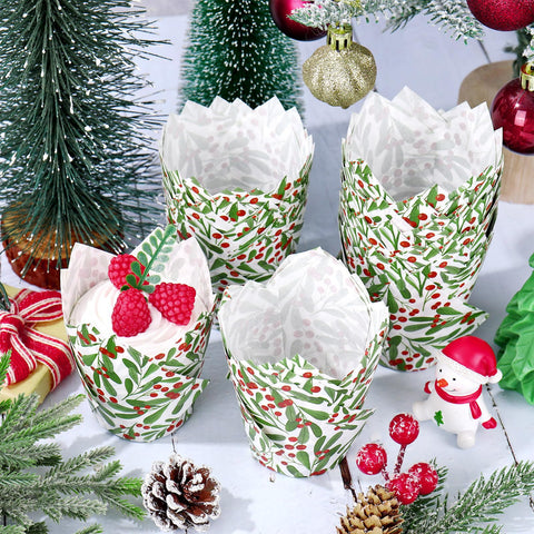 Generic greaseproof baking paper resists odors and oil for clean muffins