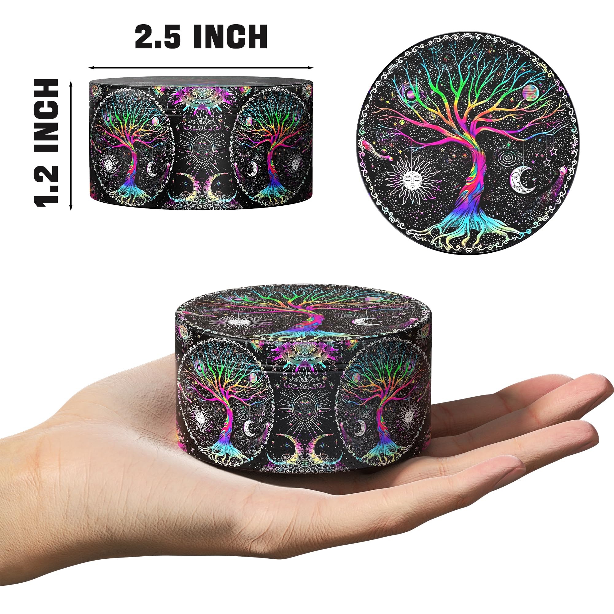 Generic grinder magnetic manual black teeth grind pepper and chili.