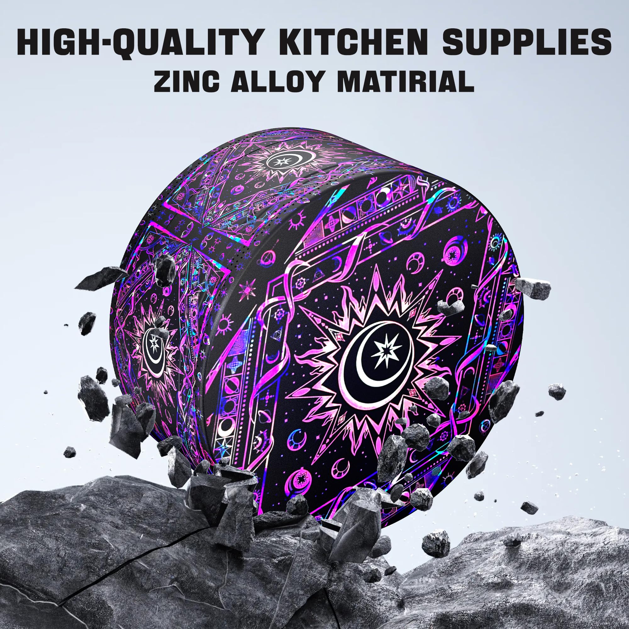 Generic grinder manual kitchen purple closeup reveals sleek finish and compact form