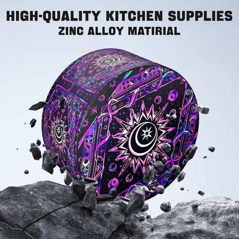 Generic grinder manual kitchen purple closeup reveals sleek finish and compact form