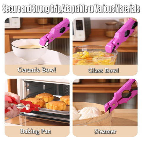 Generic heat-resistant silicone construction shields hands during microwaving.