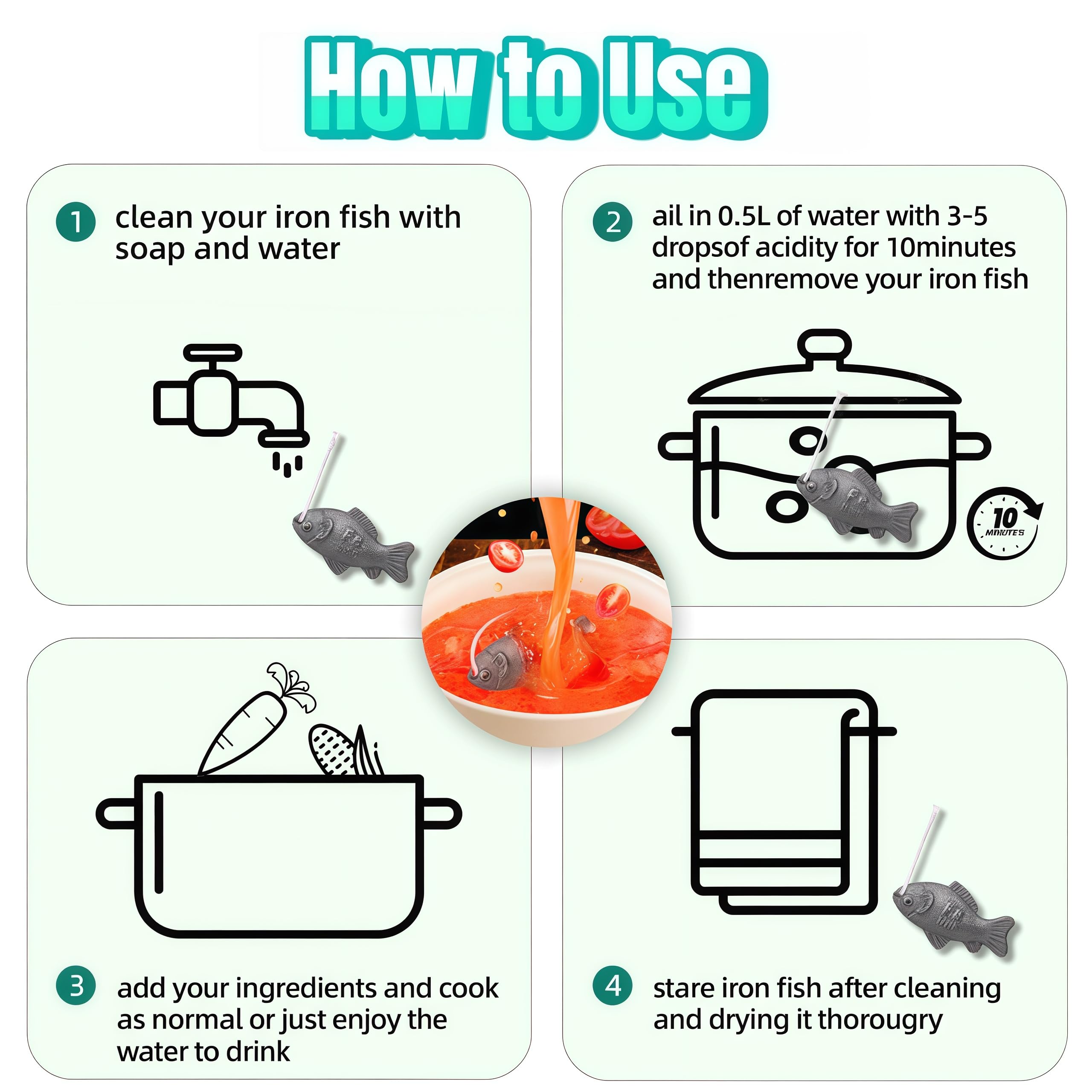 Generic Iron Fish gift-ready-packaging makes a thoughtful present for health-conscious friends.
