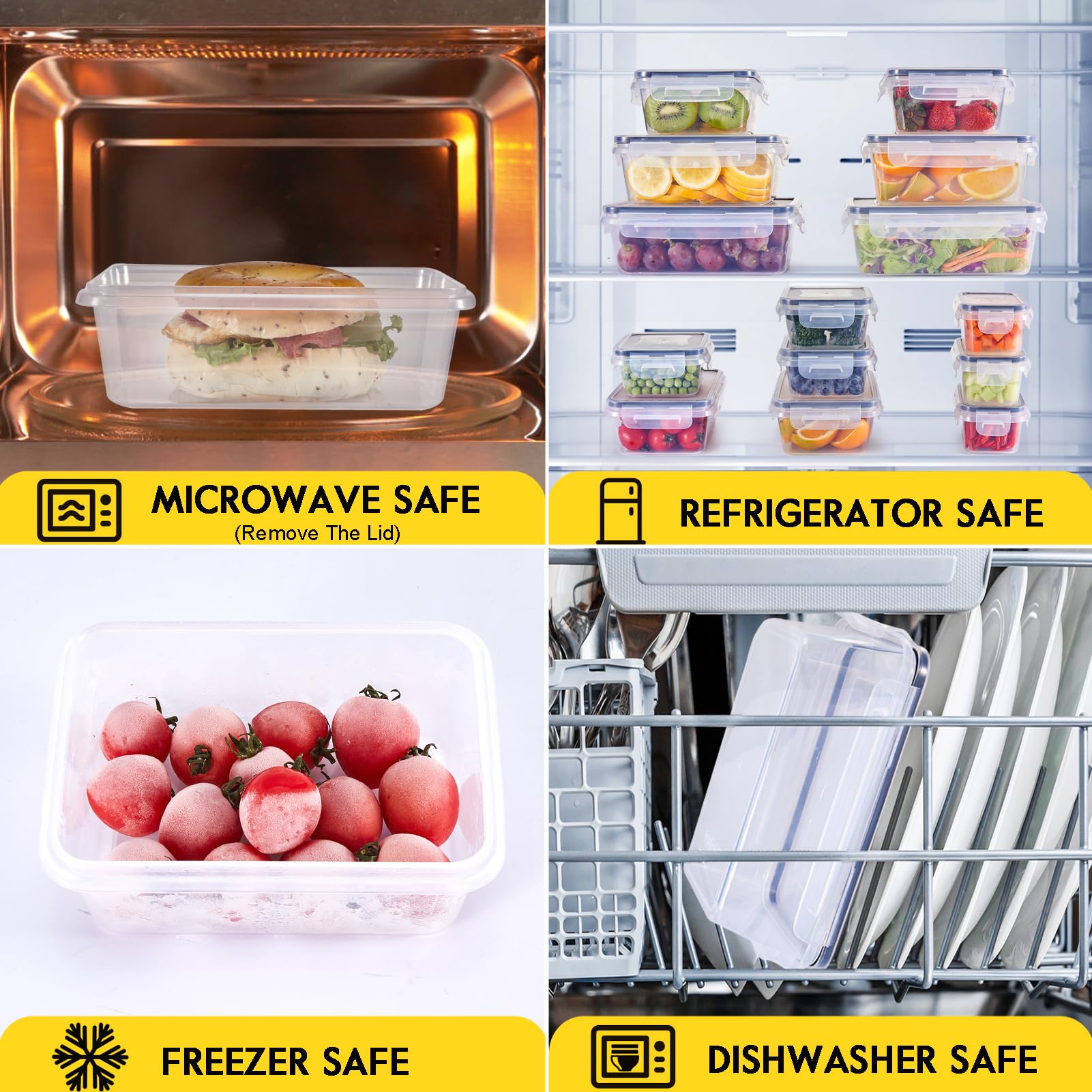 Generic set includes labels and marker for simple portioning and organization