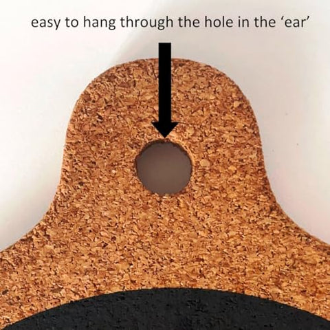 Generic magnet cork trivet 8inch with magnetic ears for easy detachment.