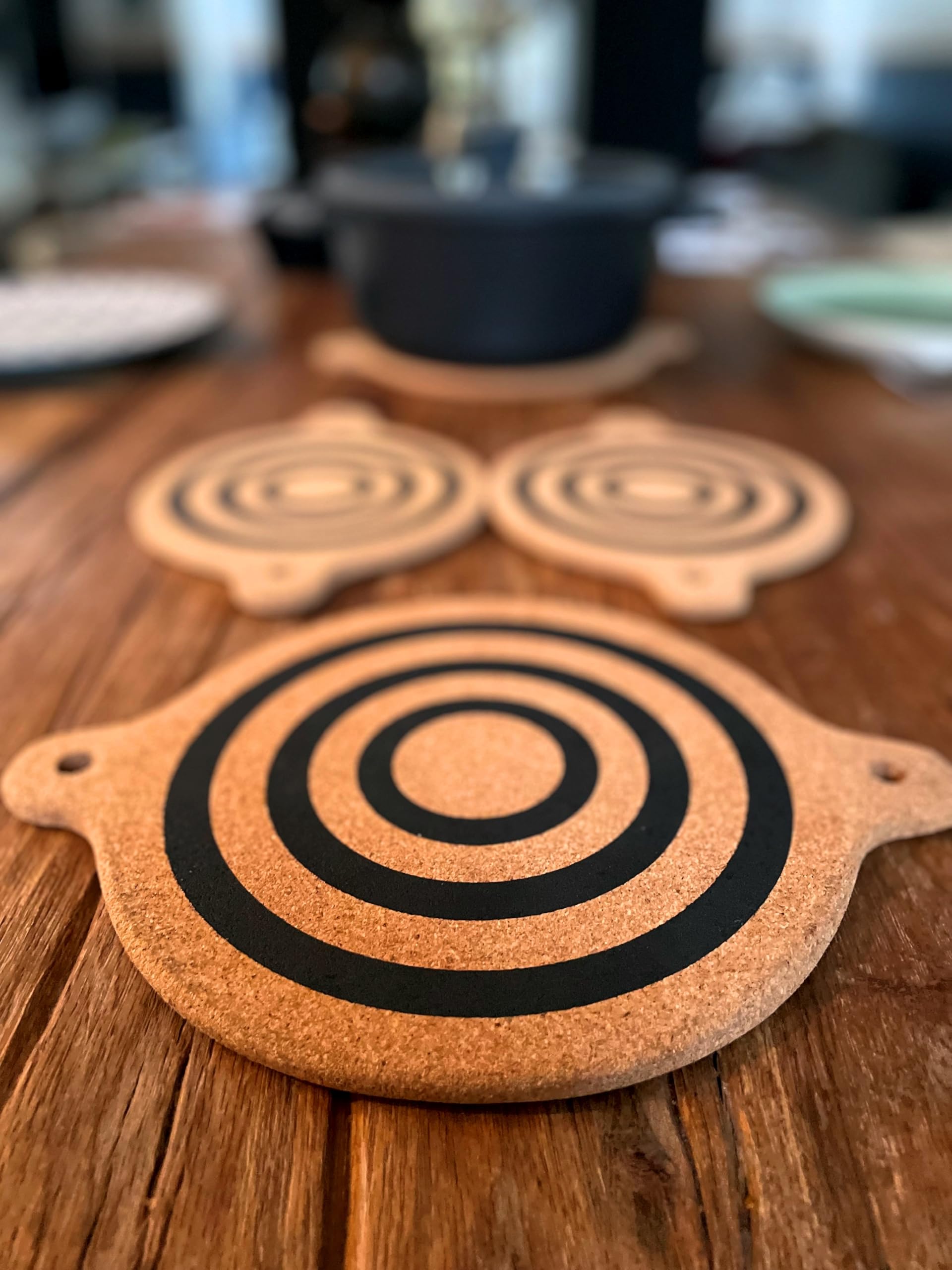 Generic magnet cork trivet durable natural cork material.