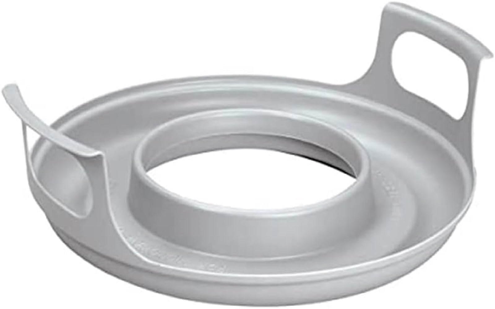 Generic microwave cool plate handle-heat-safe for safe transfers of hot meals.