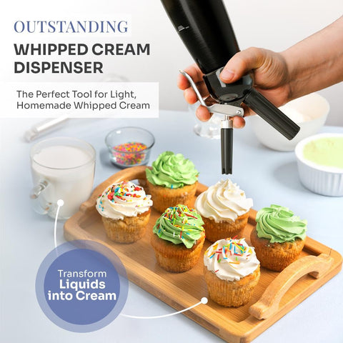 Generic Professional Cream Whipper plastic nozzle set for versatile embellishments.