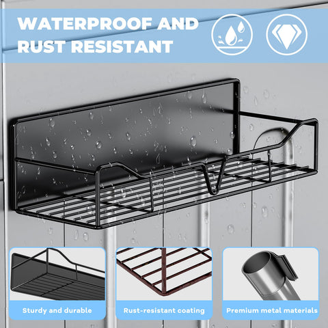 Generic rust-resistant coating protects the rack from moisture in laundry and kitchen areas.