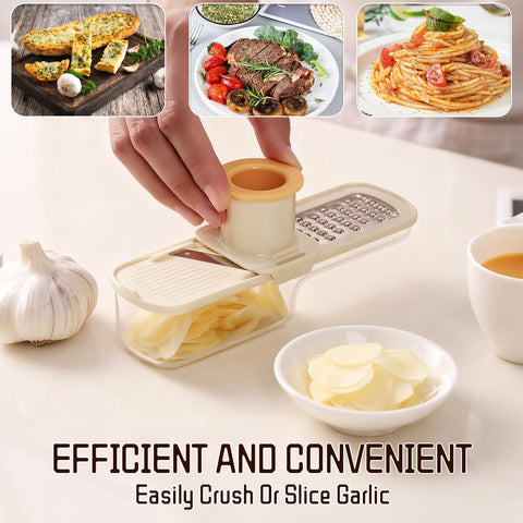Generic safety design with hand guards keeps hands safe during chopping.