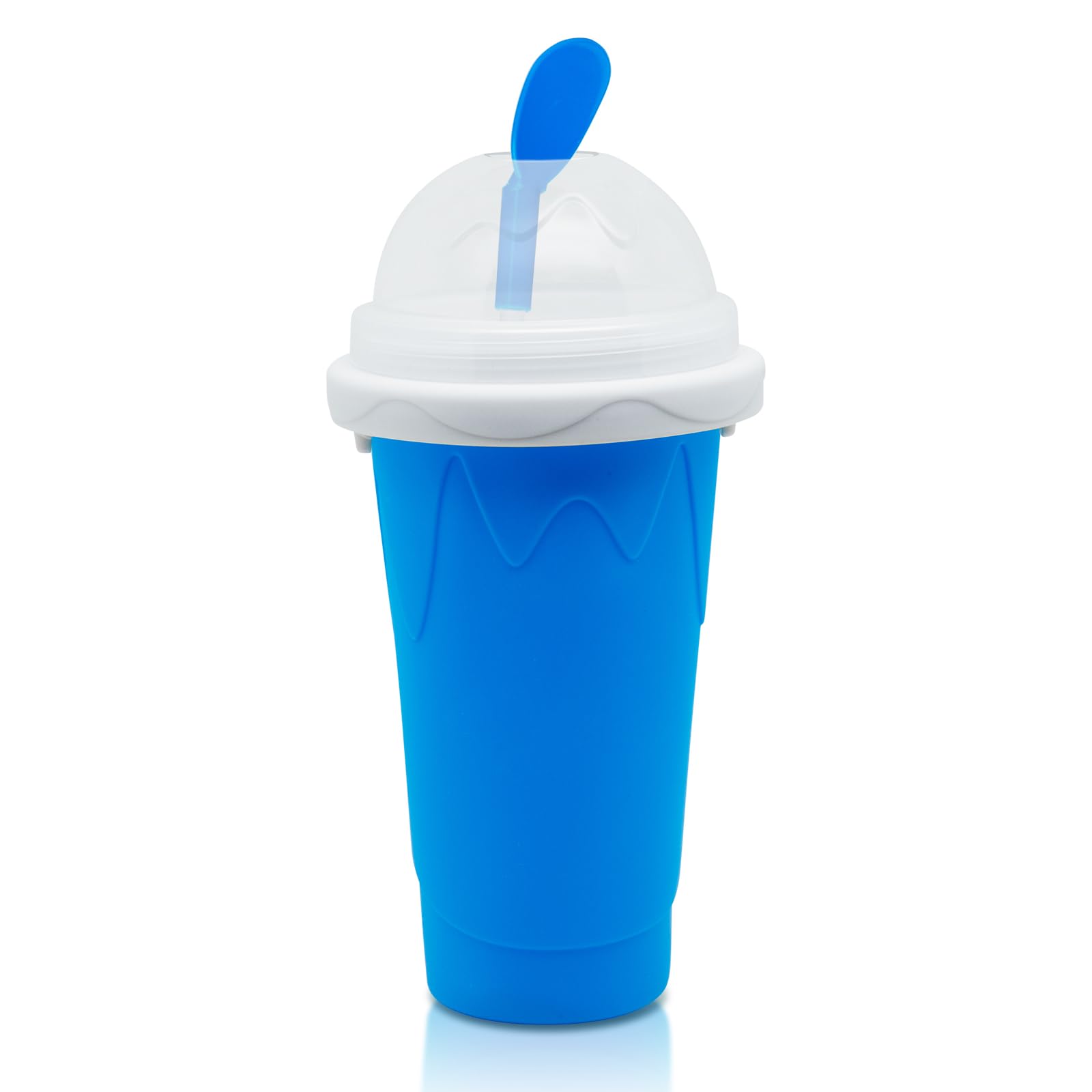 Kids enjoy a colorful slushy with the Generic Slushy Maker Cup.