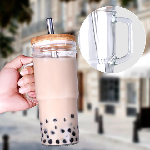Generic stainless steel straws for glass cups offer a reusable sipping option.