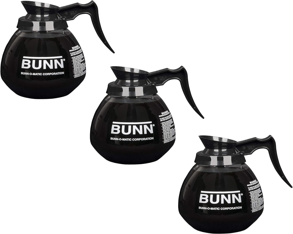 Generic Supply Depot coffee pot decanter set in black, 12-cup capacity.