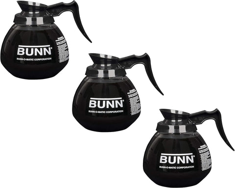 Generic Supply Depot coffee pot decanter set in black, 12-cup capacity.