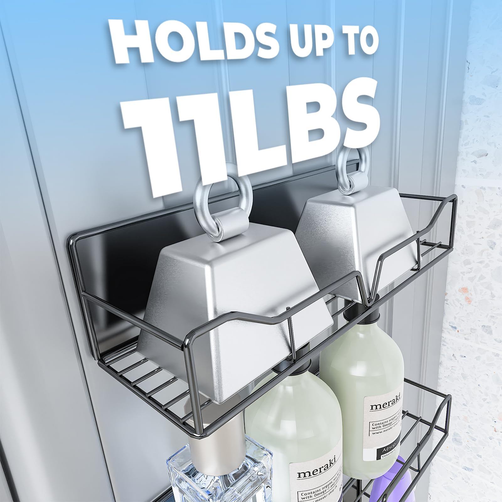 Generic three-tray design organizes large, medium, and small items neatly for versatile storage.