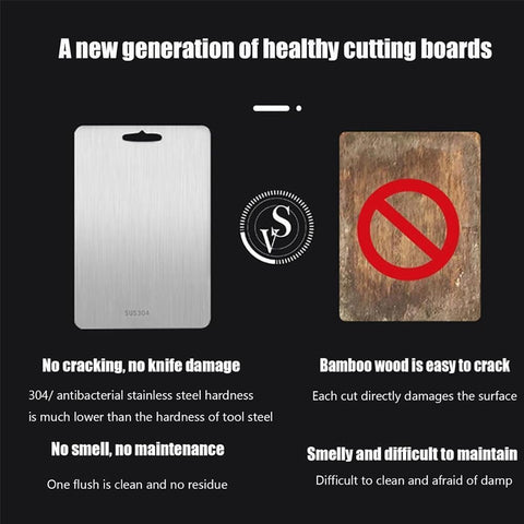 Generic Titanium Cutting Board knife-friendly surface illustrated for smooth slicing.