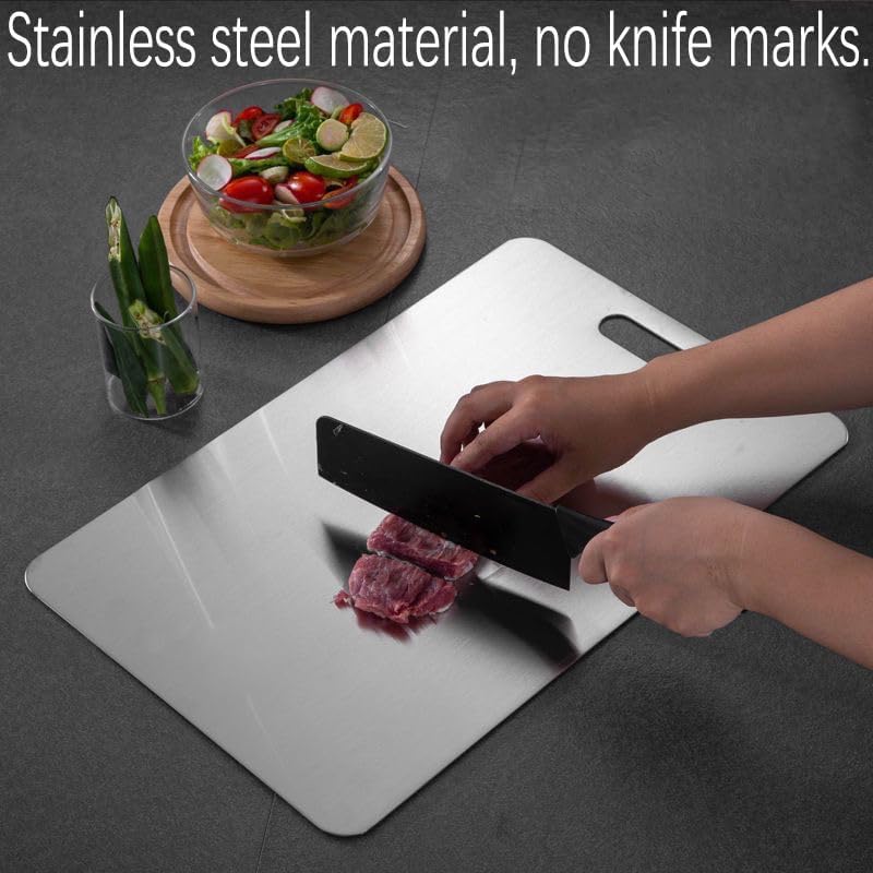 Generic Titanium Cutting Board slim 14x10 profile for compact kitchen setup.