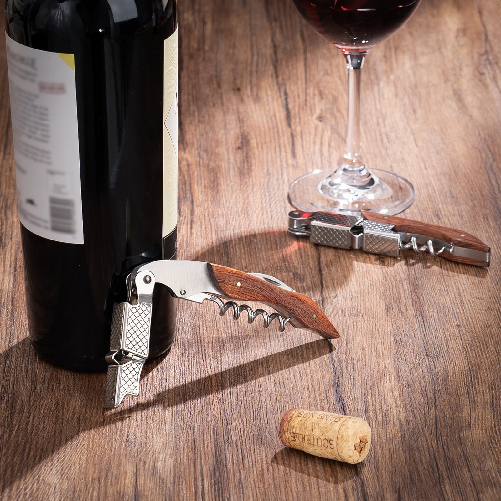 Generic 3-pack corkscrews ideal for servers, sommeliers, and bartenders.