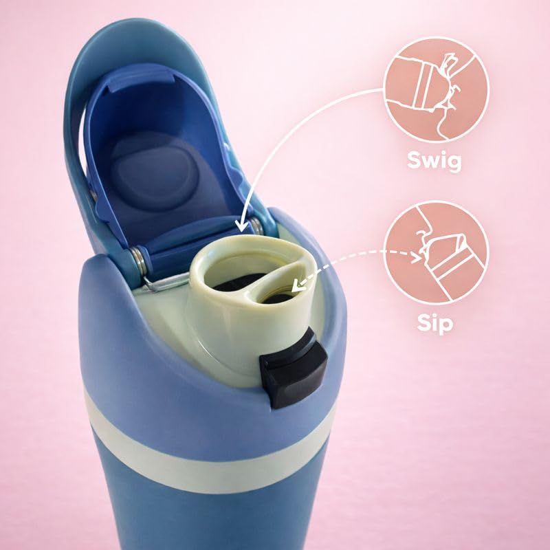 Generic bottle wide mouth enables easy ice filling and cleaning.