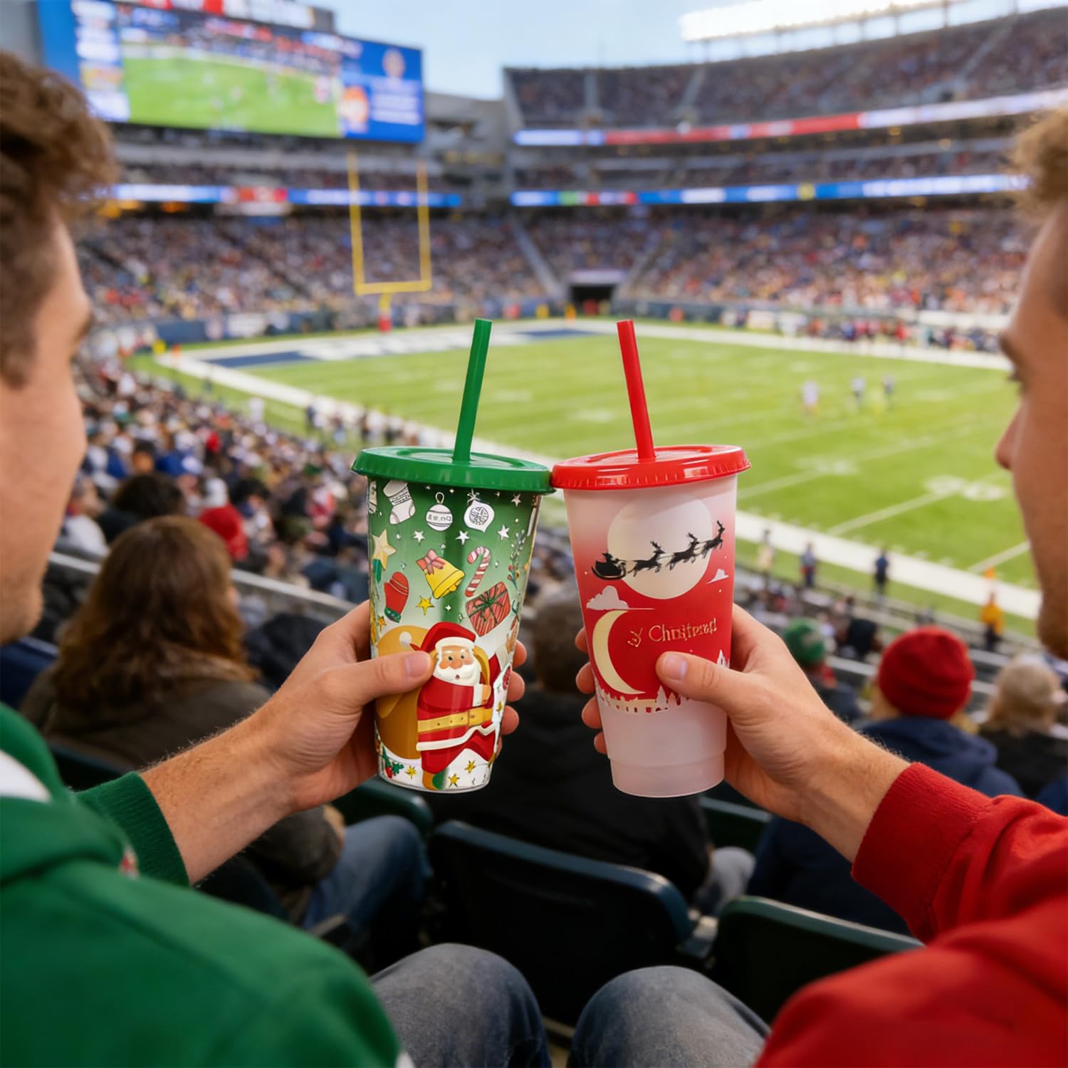 Generic WorldCup and Christmas themed drinkware suited for gatherings