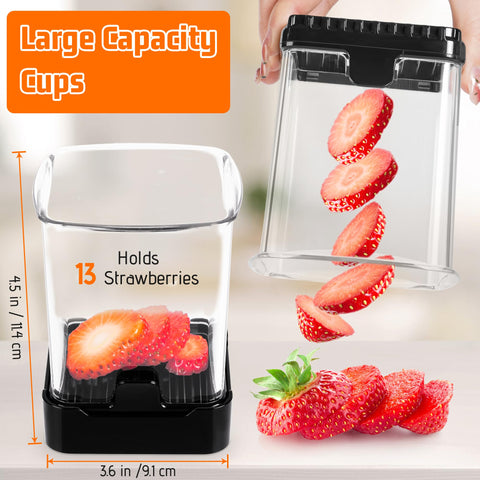 GENGCANG fruit slicer cup evenly slices bananas for smoothies.