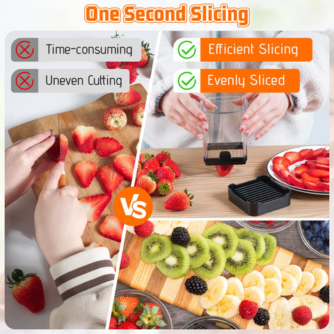 GENGCANG slicer base with grooved pusher for easy cleaning.