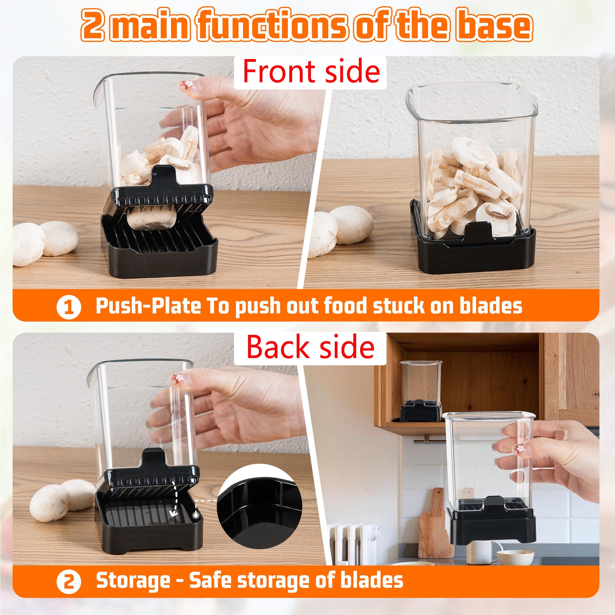 GENGCANG fruit slicer cup creates precise hard-boiled egg slices.